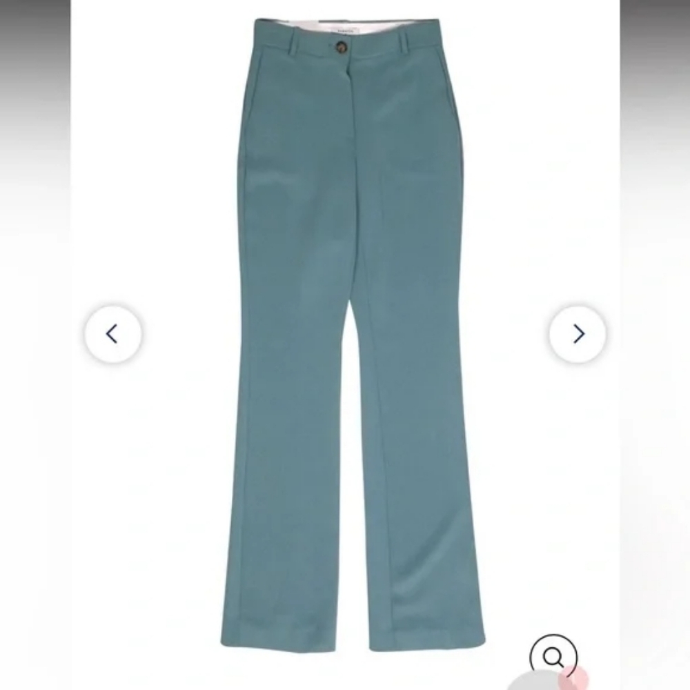 Babaton 8 Denise Teal Trousers Career Pants Yucca Green Aritzia